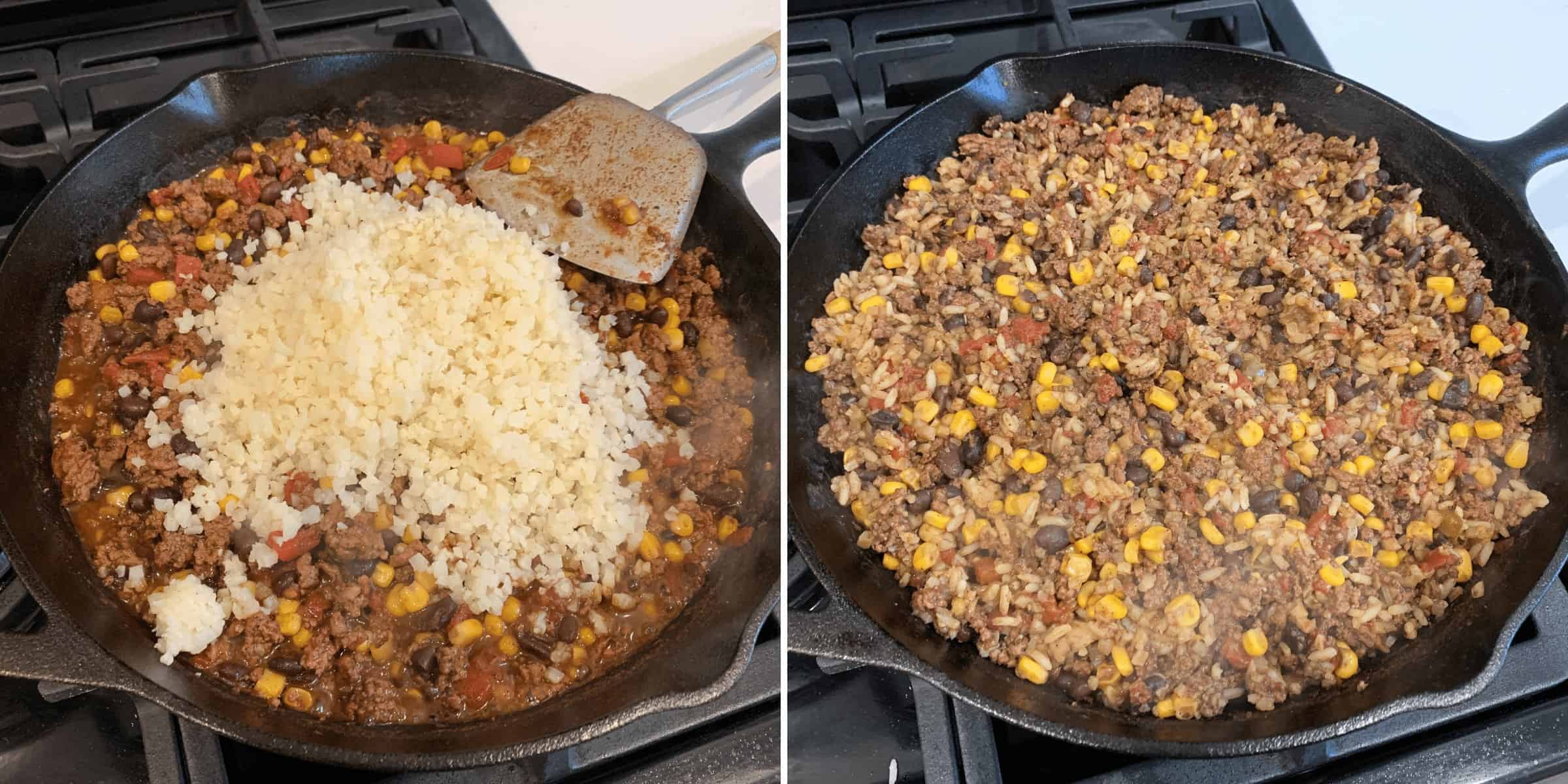 Tex Mex Ground Beef And Rice Skillet Kinda Healthy Recipes