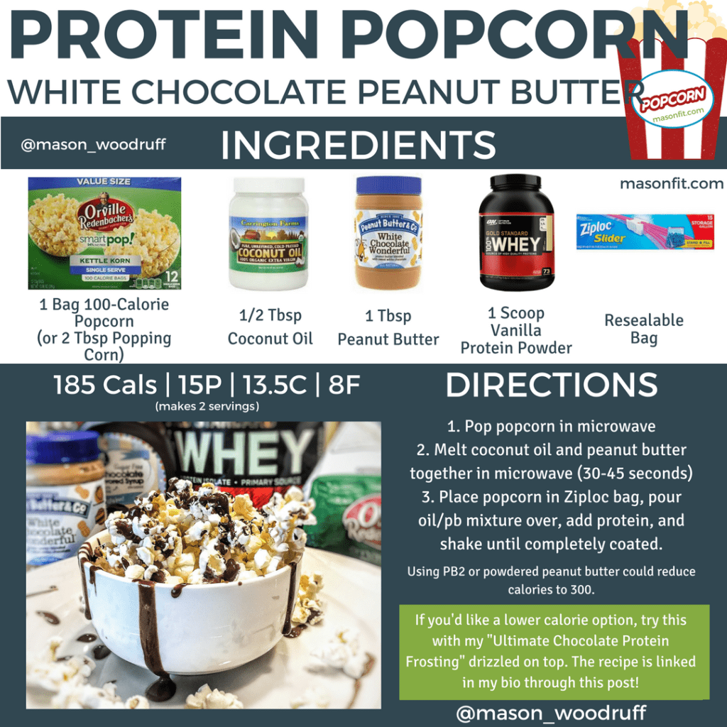 Protein Popcorn and Chocolate Drizzle (2)