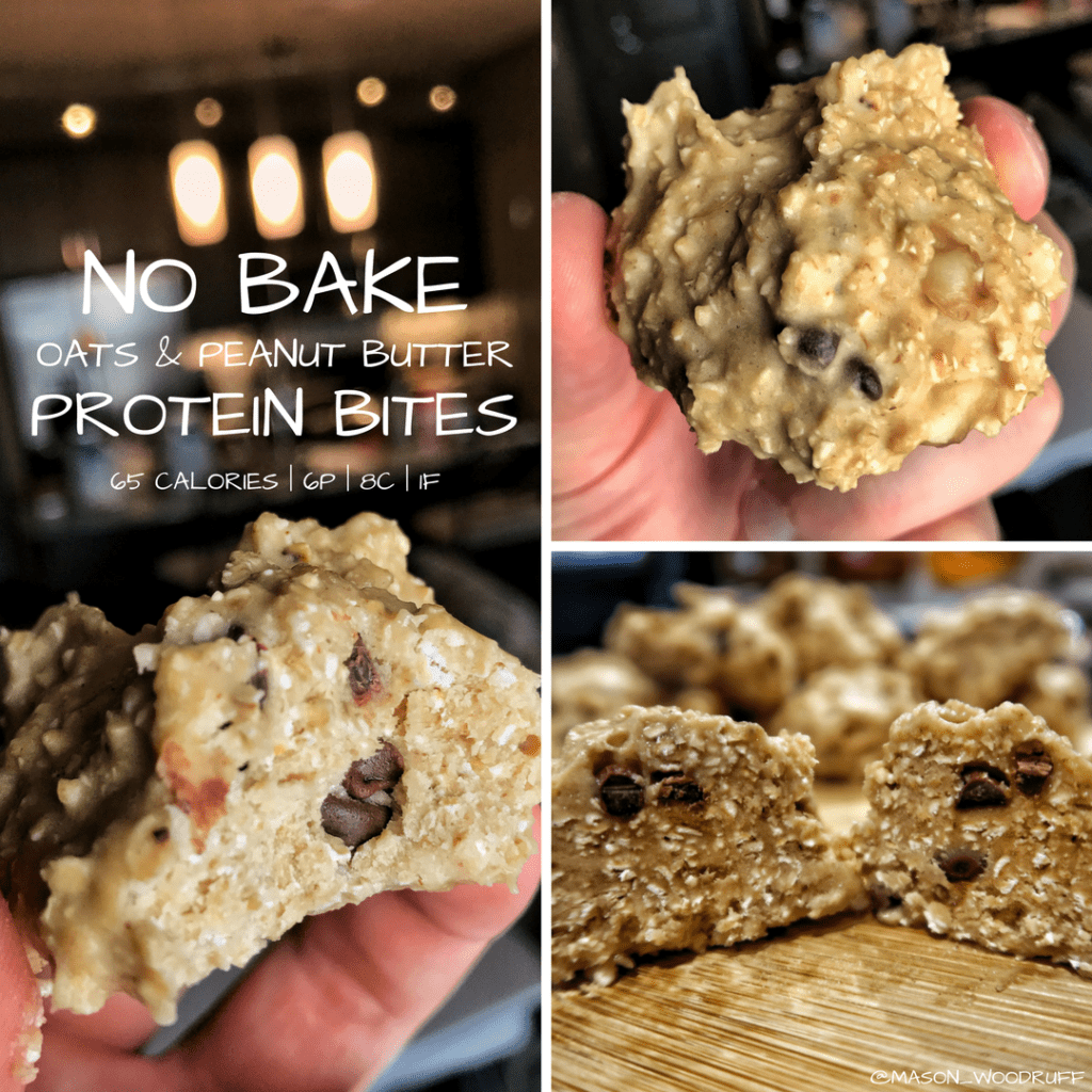 No Bake Oatmeal Peanut Butter Protein Bites Kinda Healthy Recipes