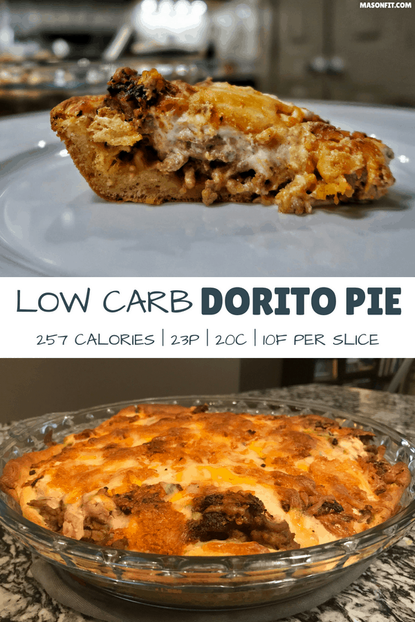 This high protein, low carb dorito pie recipe has 40 percent fewer calories and nearly double the protein of a traditional Dorito pie with all the flavor!