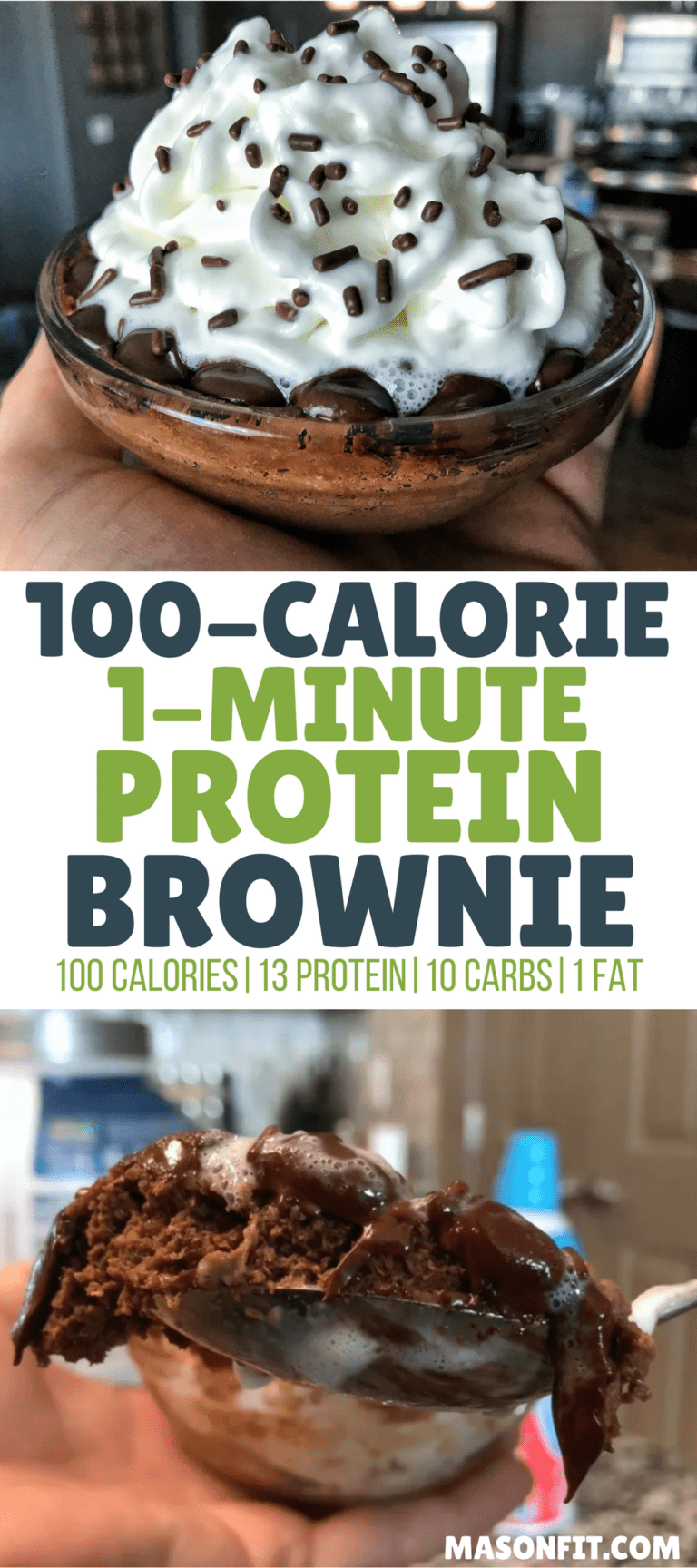 100-Calorie Protein Mug Brownie - Kinda Healthy Recipes