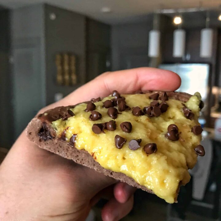 high protein chocolate chip pizza recipe
