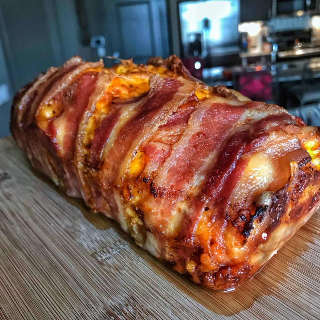 high protein recipe bacon wrapped breakfast log recipe