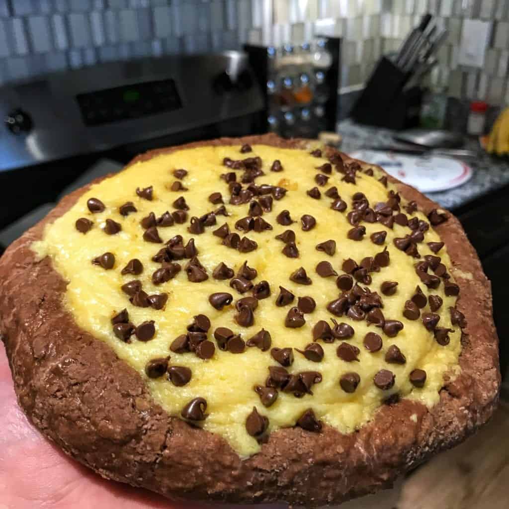 chocolate chip protein pizza