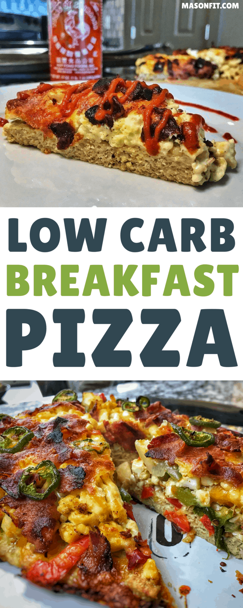 High Protein, Low Carb Creamy Breakfast Pizza Recipe - Mason Woodruff