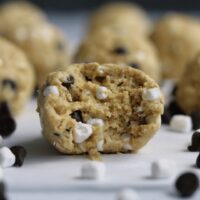 s'mores no bake protein bites