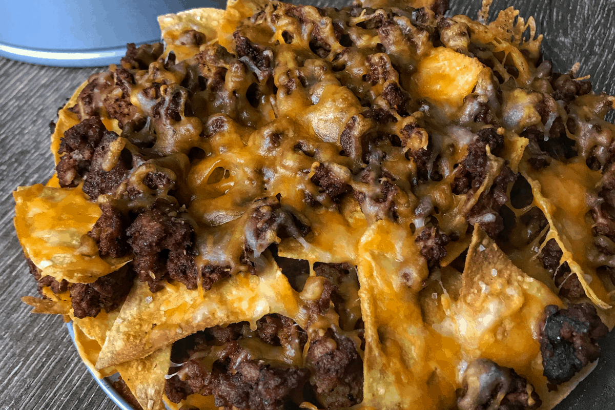 The Best Healthy Nachos Homemade Chorizo And Beef Low Cal Nachos