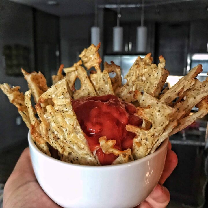 high protein waffle fries