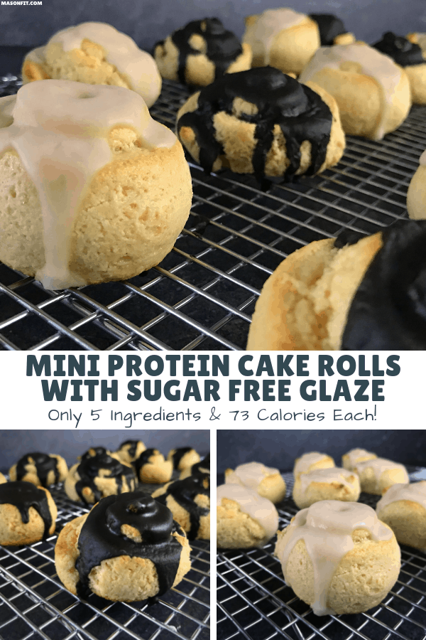 Looks like cinnamon rolls, tastes like cake. These 5-ingredient cake rolls make for an amazing low calorie, high protein dessert or snack. 