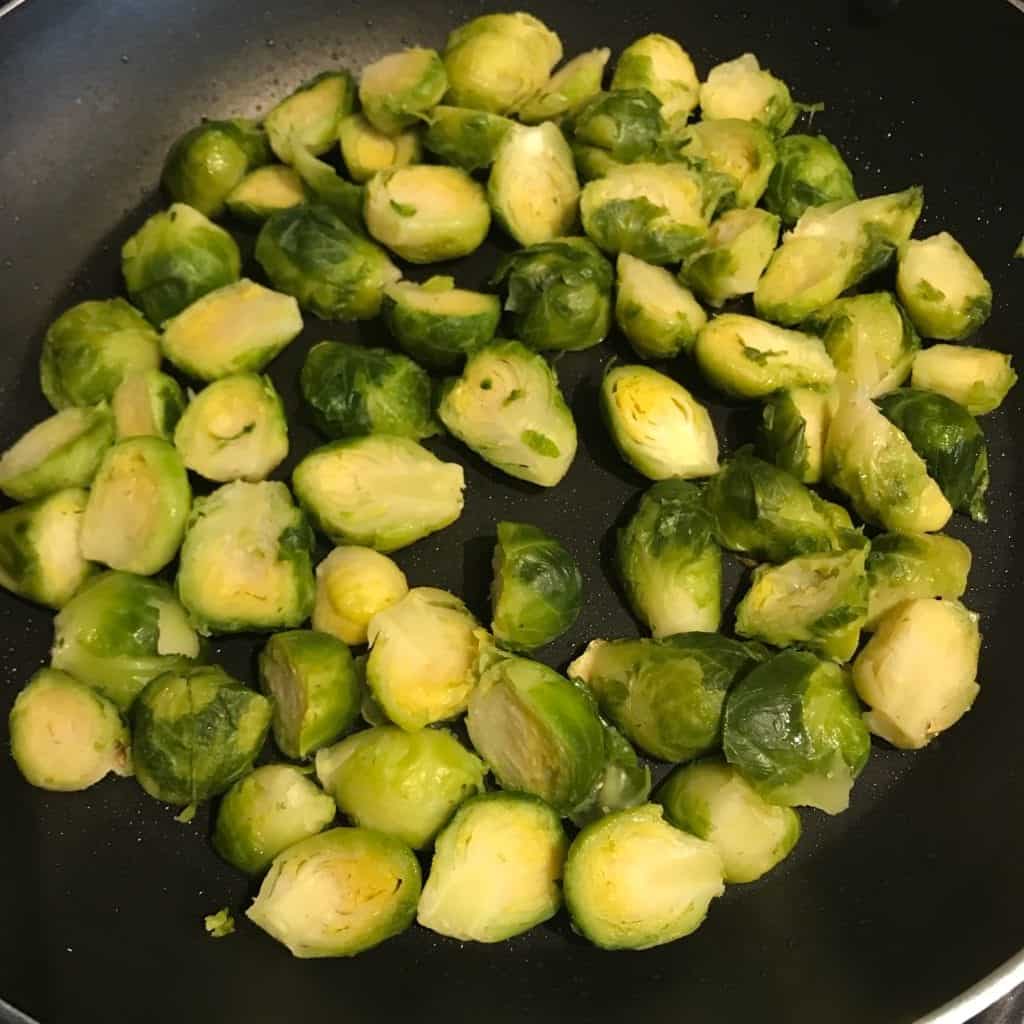 pan roasting frozen brussels sprouts
