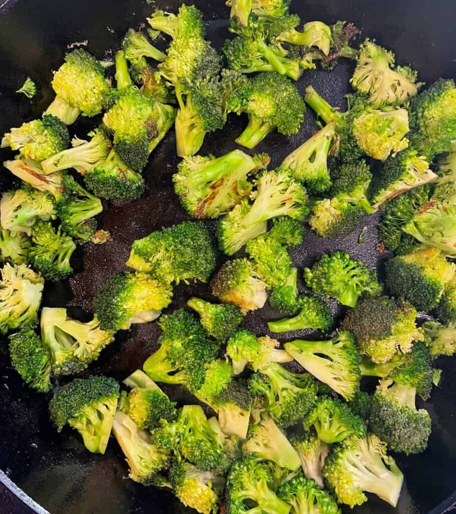 sautéed broccoli in bacon fat