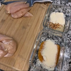 healthy chicken pasta recipe process shot 1