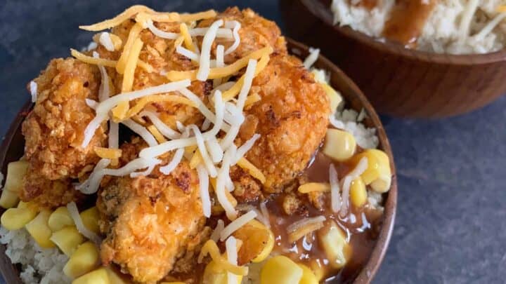 How to make Copycat KFC Famous Bowl in the Air Fryer - Just An