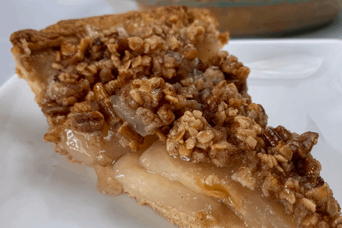 kodiak cakes healthy apple crisp pie