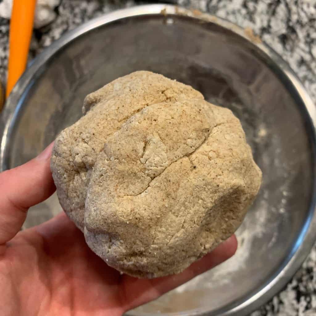 gingerbread protein balls dough finished mixing