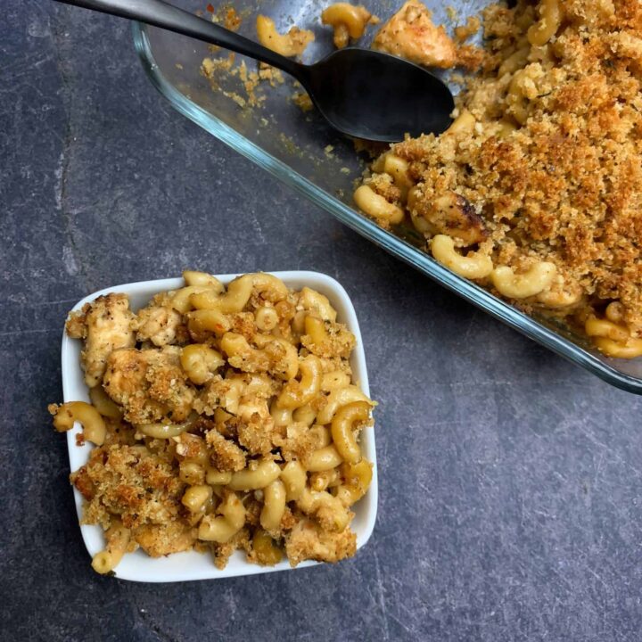 Garlic Parmesan Mac And Cheese With Chicken Kinda Healthy Recipes By Mason Woodruff