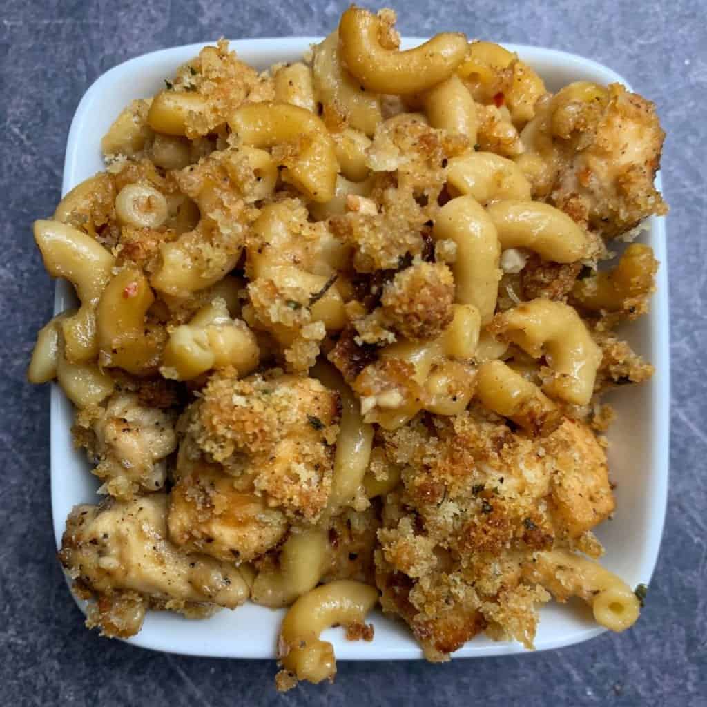 Garlic Parmesan Mac And Cheese With Chicken Kinda Healthy Recipes By Mason Woodruff