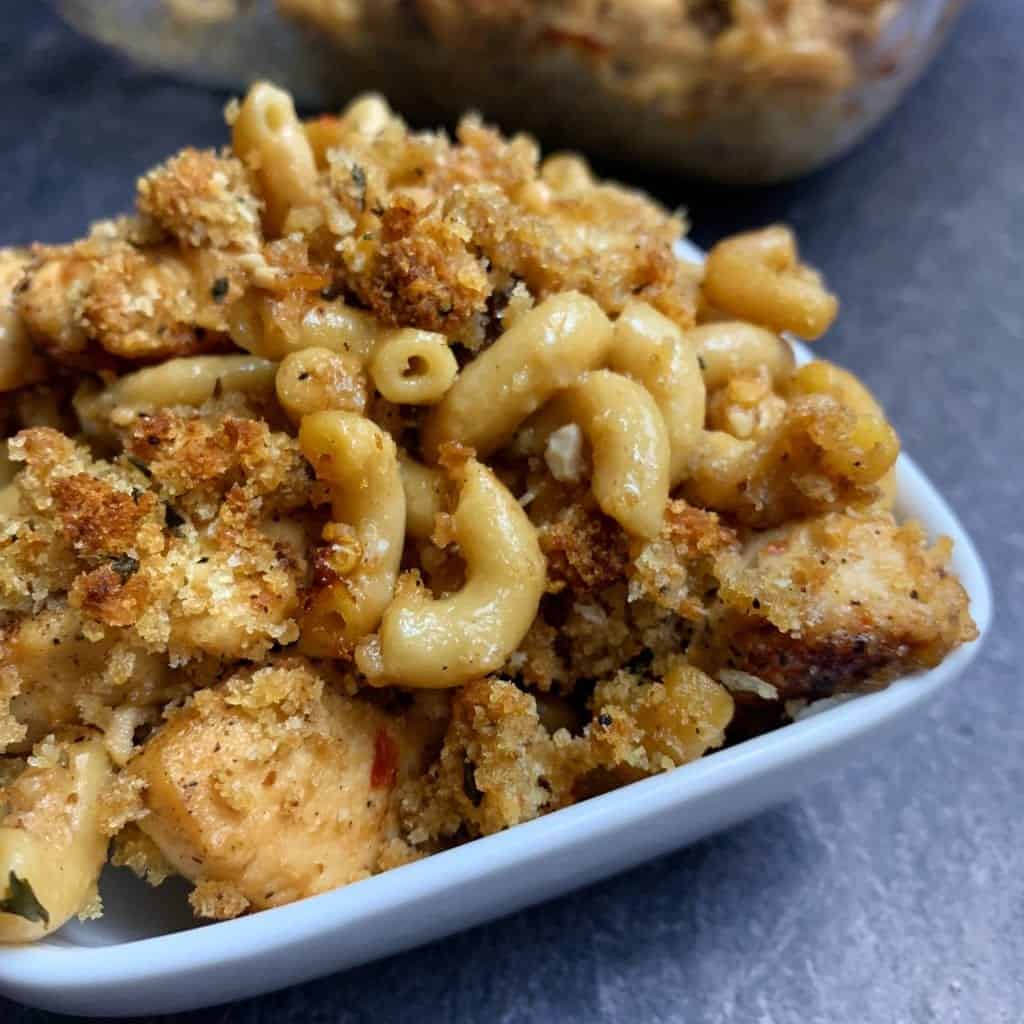 Garlic Parmesan Mac And Cheese With Chicken Kinda Healthy Recipes By Mason Woodruff