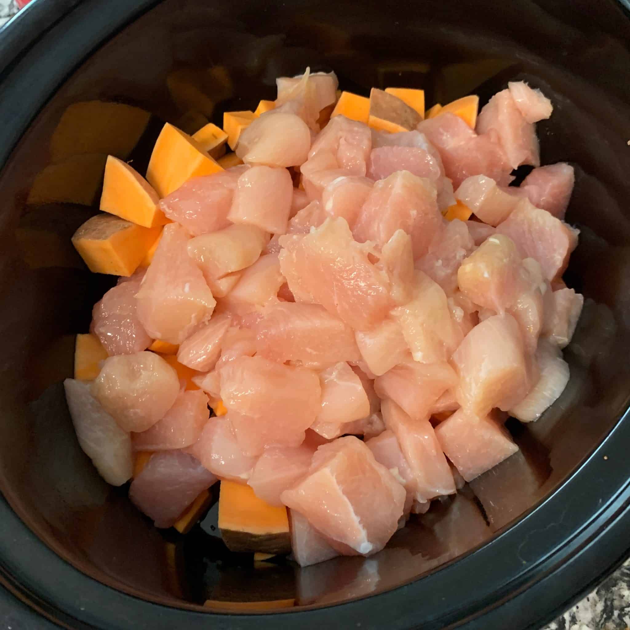 slow cooker sweet potato chili step 2