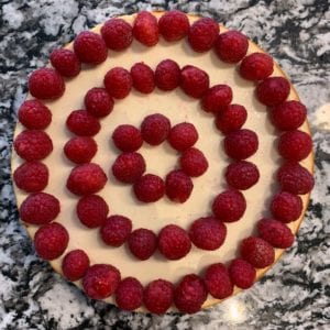 protein cheesecake without white chocolate drizzle