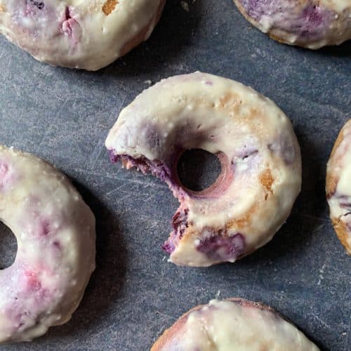 High Protein, Low Carb Blueberry Cake Donuts Recipe