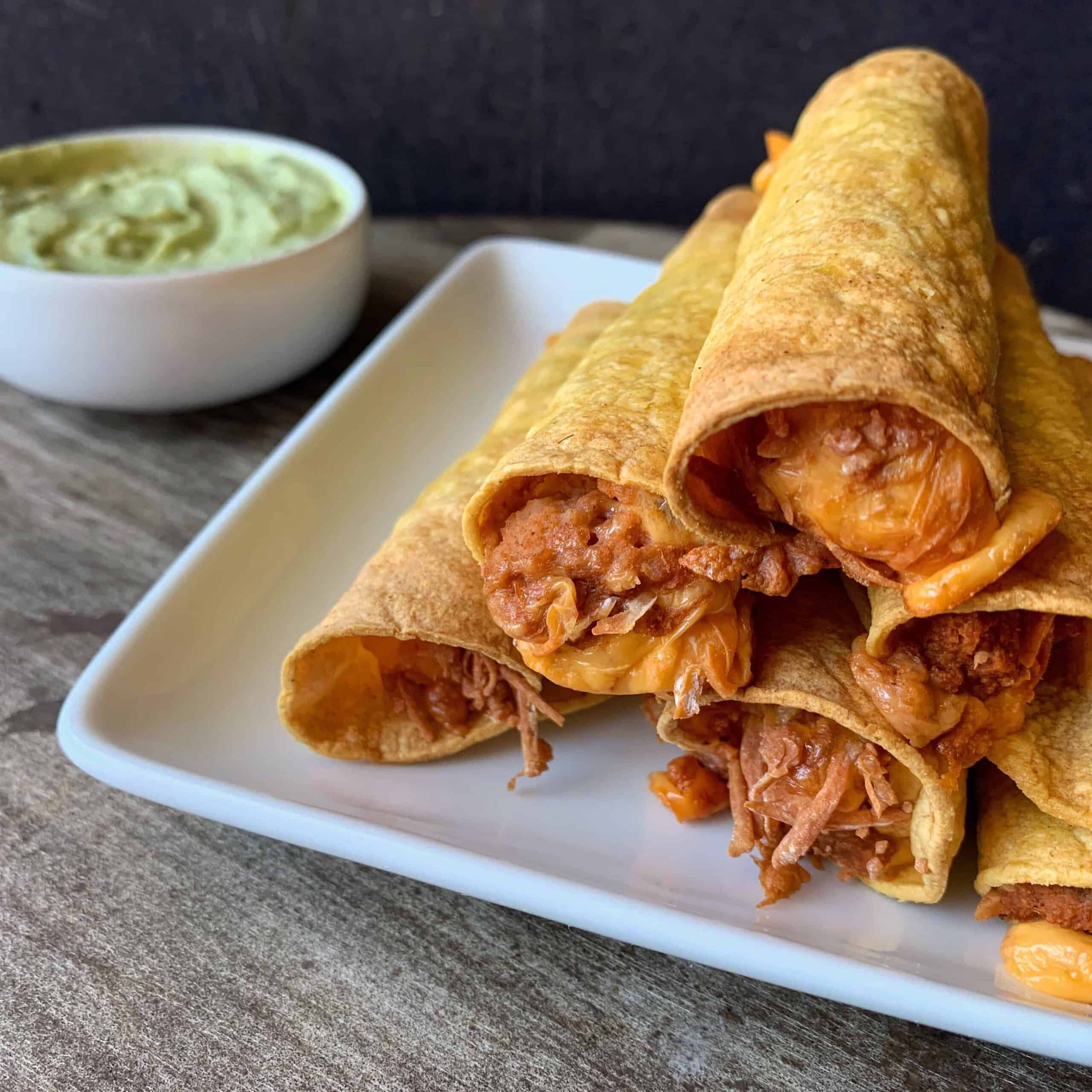 5-Ingredient Air Fryer Flautas - Easy Healthy Recipes