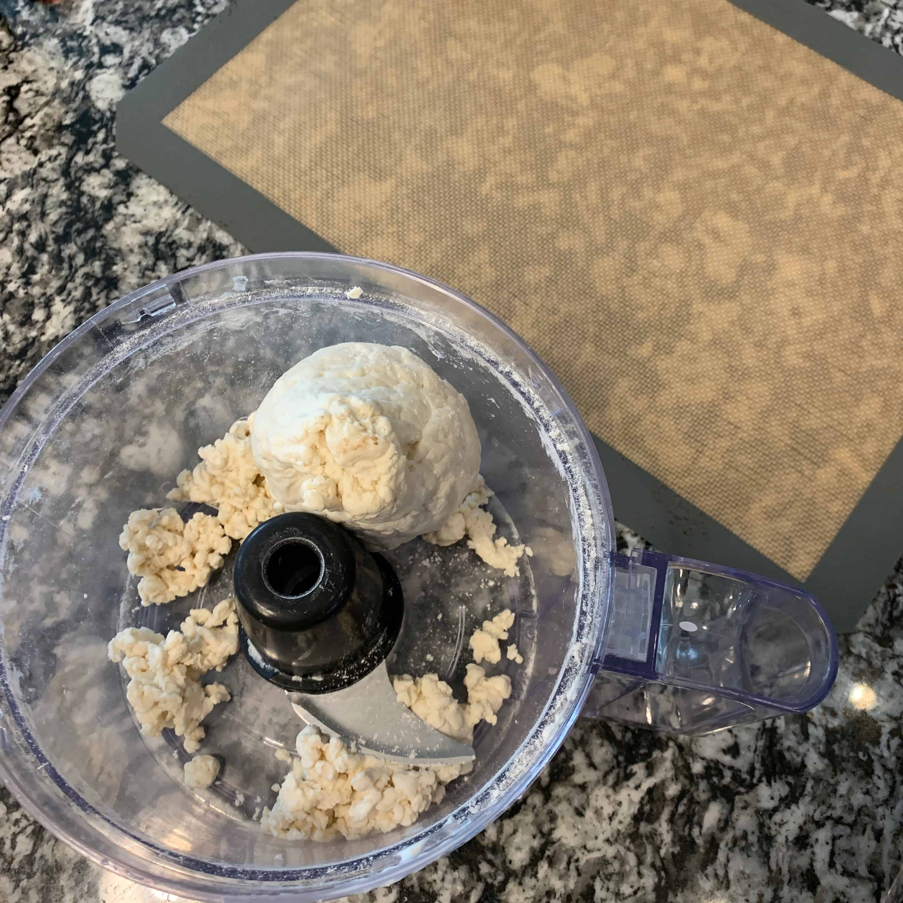 greek yogurt and all purpose flour in a food processor