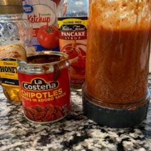 honey chipotle sauce for chicken in a blender