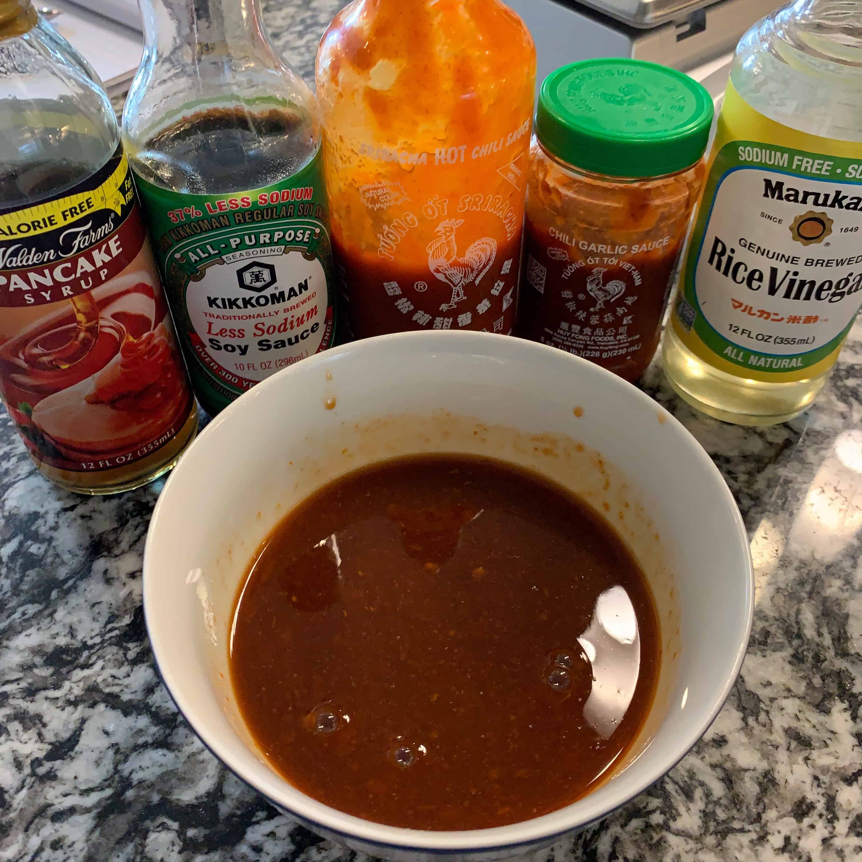 sauce ingredients for kung pao shrimp noodles
