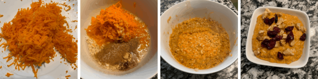 how to make carrot cake protein oats