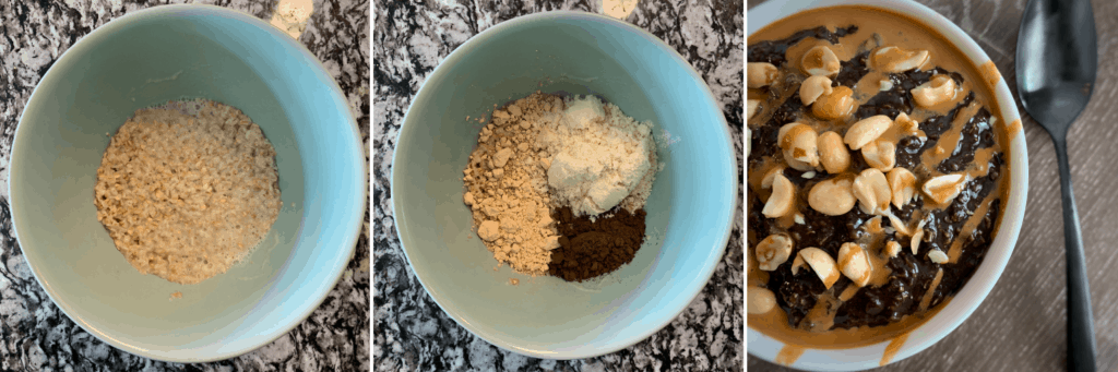 how to make snickers oatmeal