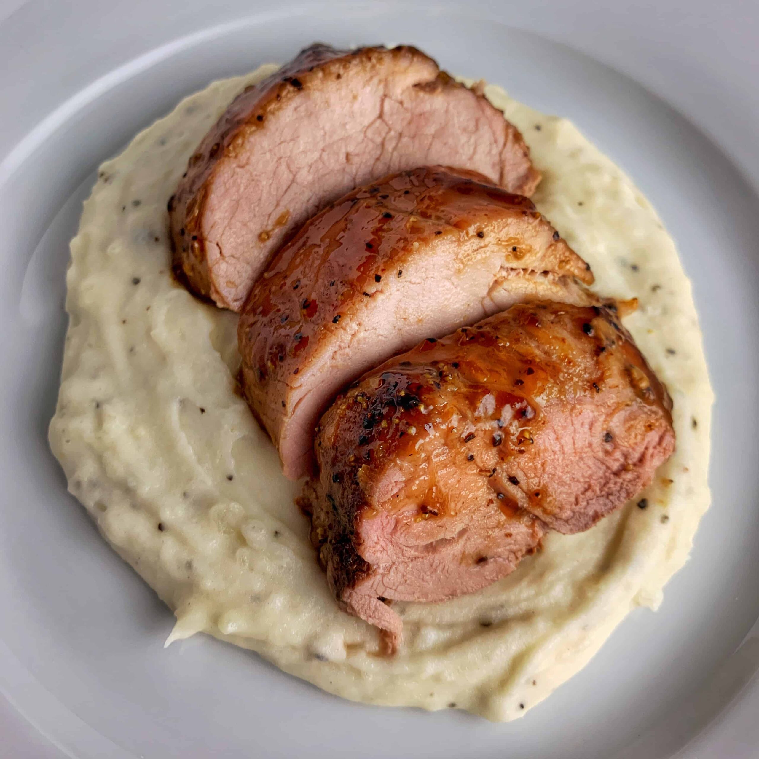 Oven Roasted Brown Sugar Honey Mustard Pork Tenderloin