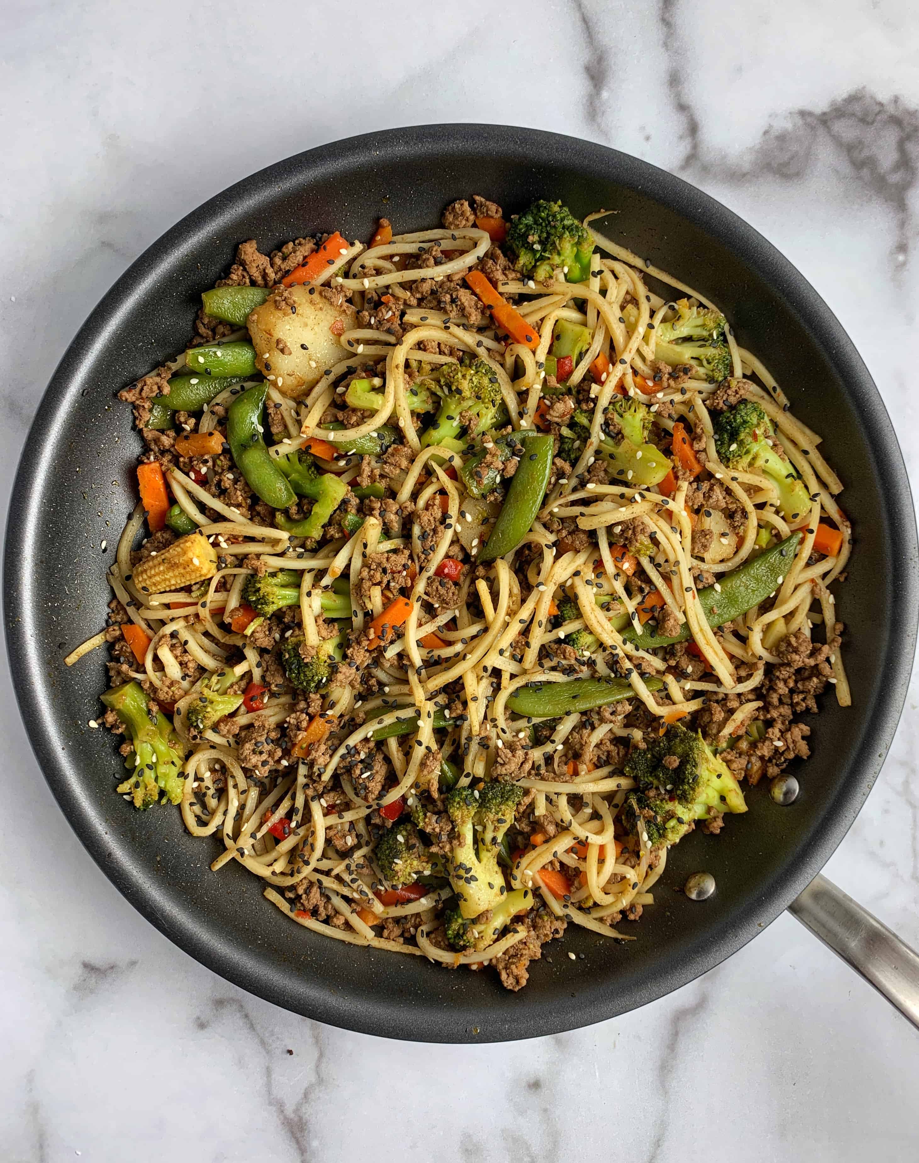 5 Spice Ground Beef Stir Fry with Noodles A 20Minute Recipe