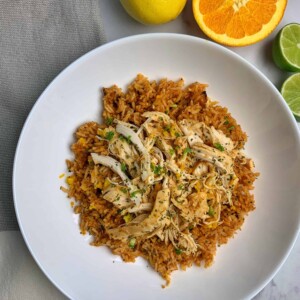 spicy citrus slow cooker chicken and rice
