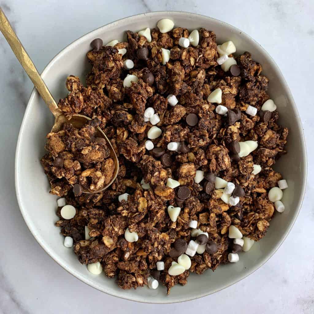 low carb high protein chocolate peanut butter protein granola