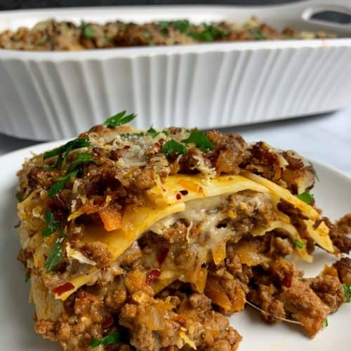 The Easiest Low Carb Lasagna (No Zucchini or Eggplant)