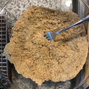 breading for the crispy baked chicken