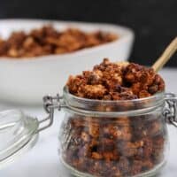 high protein butterfinger healthy granola recipe