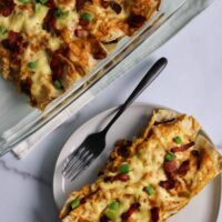 healthier bacon gouda breakfast enchiladas recipe