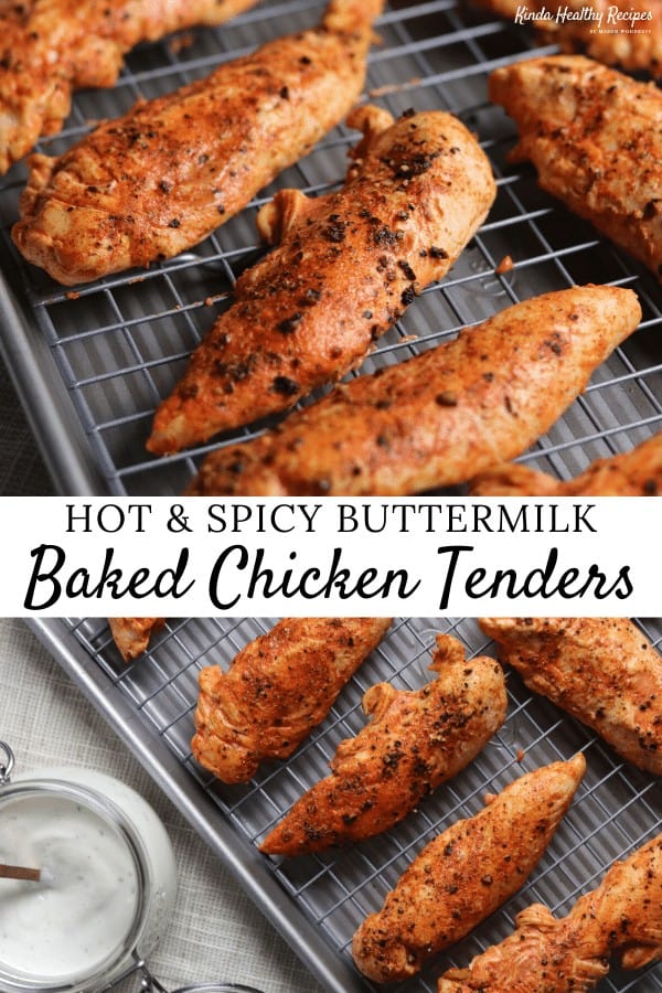 Spicy Baked Buttermilk Chicken Strips