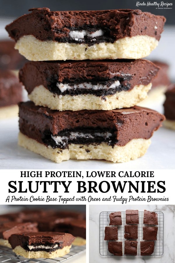 You’ll love these brownies with Oreo cookies baked between layers of protein cookie dough and fudge brownie batter. Every brownie has 10 grams of protein with just 20 grams of carbs!