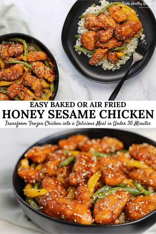 A 30-minute recipe that combines frozen Perdue Chicken with a homemade honey sesame sauce, toasted sesame seeds, and a low carb sesame cauliflower rice. 