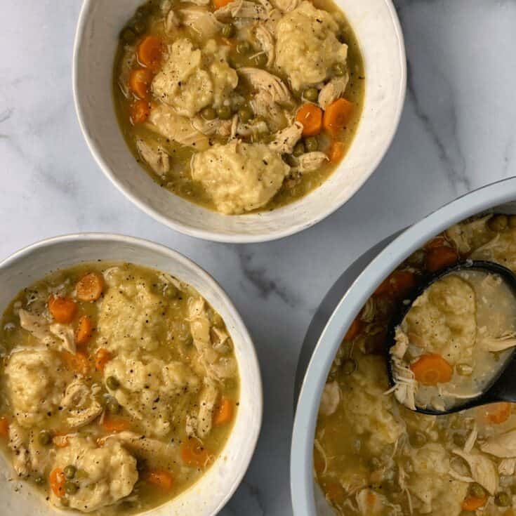 Easy Southern Chicken And Dumplings With Rotisserie Chicken