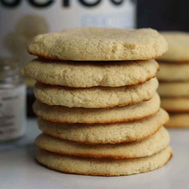 Vanilla Bean Protein Sugar Cookies - Kinda Healthy Recipes