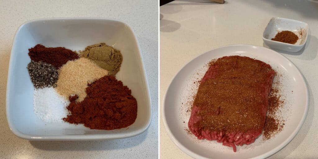 taco seasoning for tex-mex ground beef and rice skillet