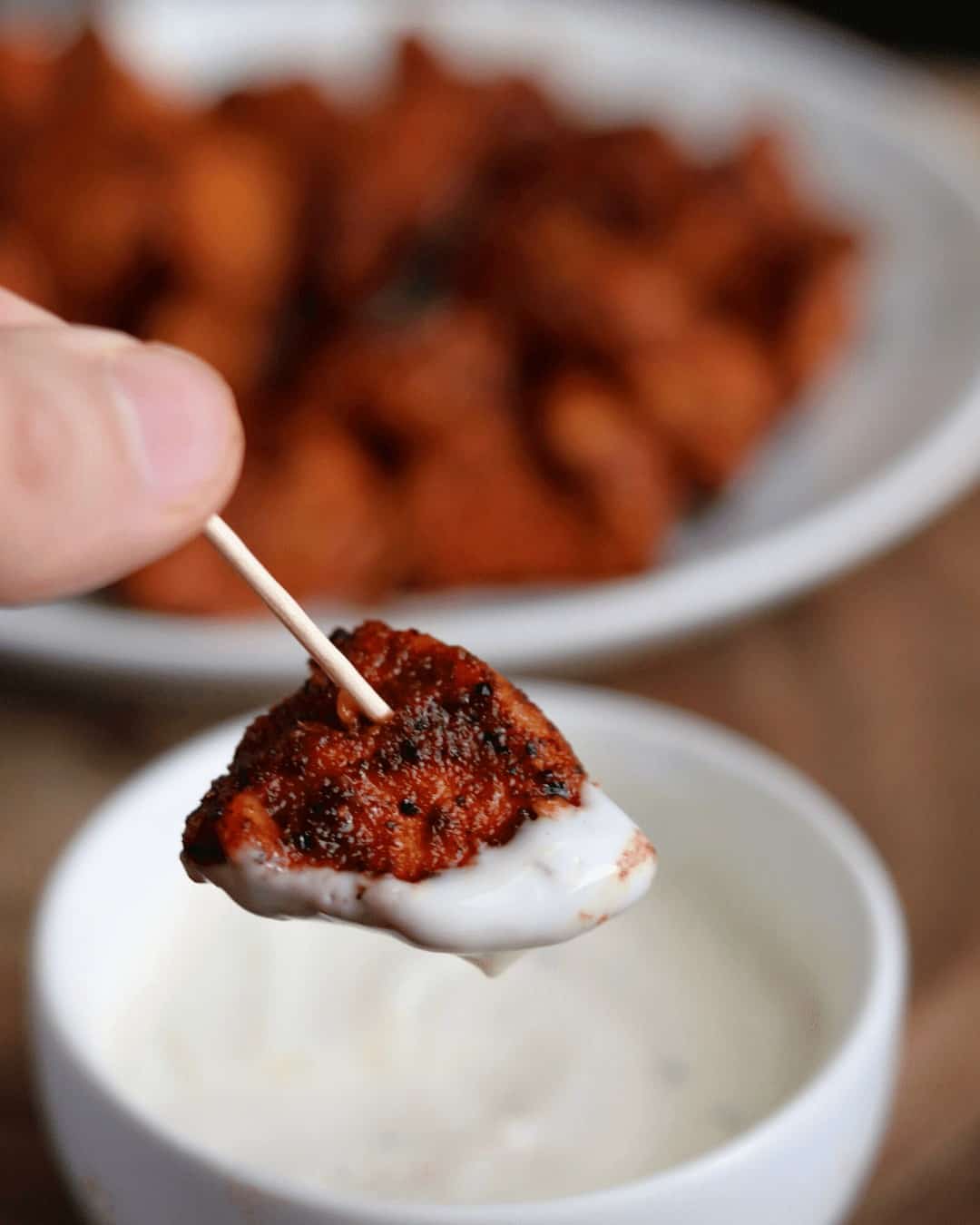 20-Minute Nashville Hot Air Fryer Chicken Nuggets