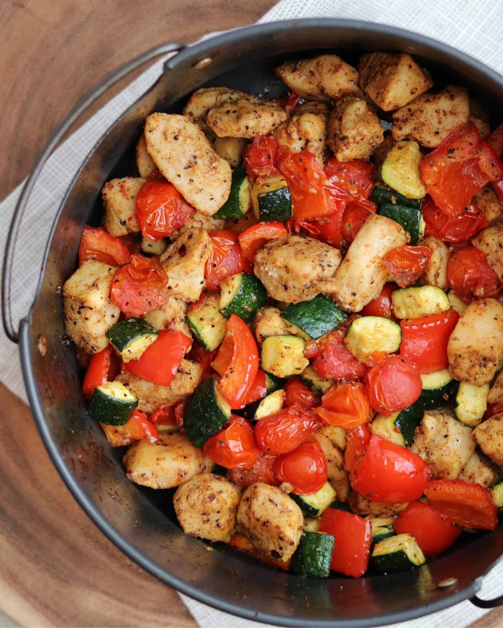 Easy Air Fryer Cajun Chicken and Vegetables Kinda Healthy Recipes