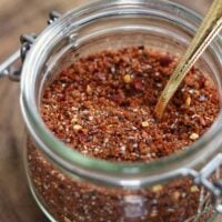 breakfast sausage seasoning in a glass jar