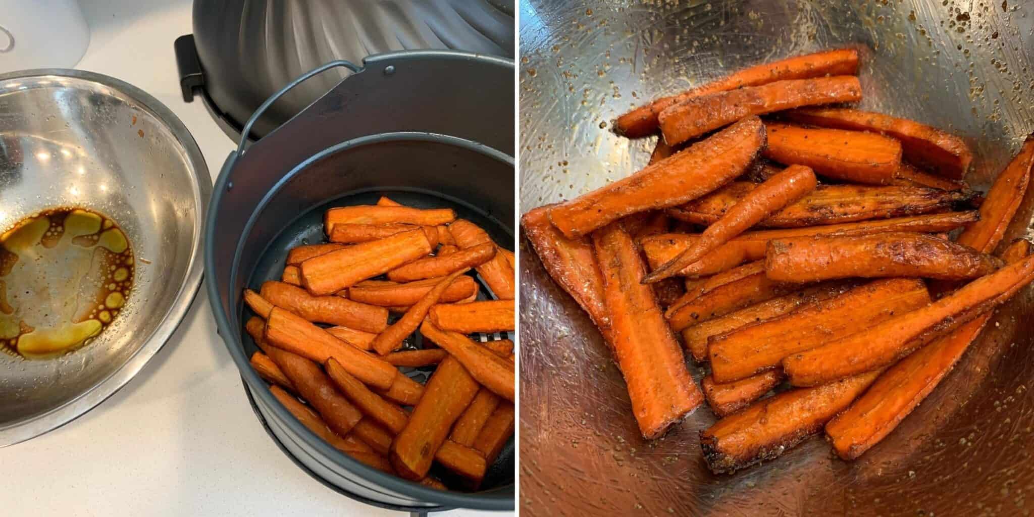 Balsamic Roasted Air Fryer Carrots Kinda Healthy Recipes