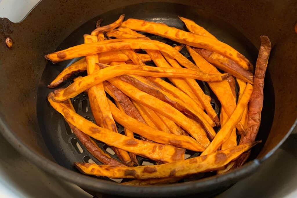 air fried sweet potato fries